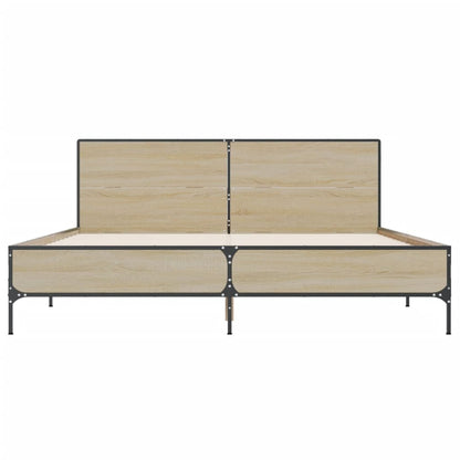 Bed Frame without Mattress Sonoma Oak 120x190 cm Small Double
