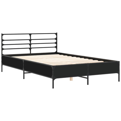 Bed Frame | Black | Engineered wood, metal, plywood | Double | Bed Frame