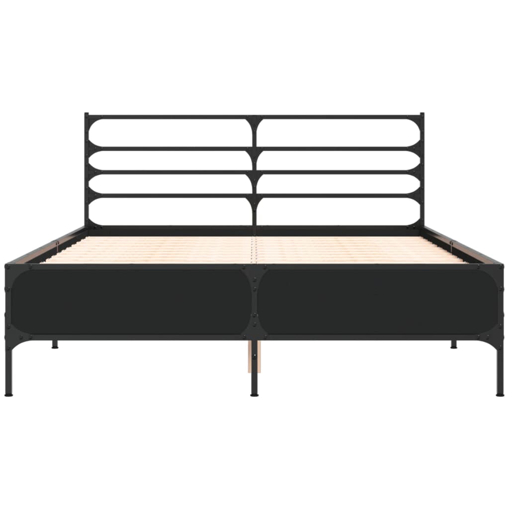 Bed Frame | Black | Engineered wood, metal, plywood | Double | Bed Frame