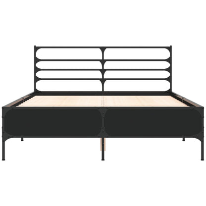 Bed Frame | Black | Engineered wood, metal, plywood | Double | Bed Frame