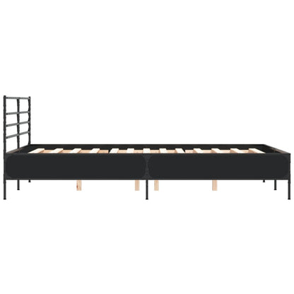 Bed Frame | Black | Engineered wood, metal, plywood | Double | Bed Frame
