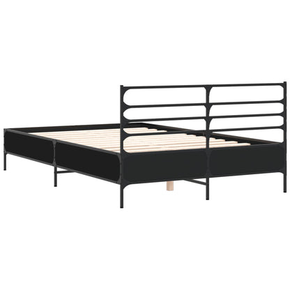 Bed Frame | Black | Engineered wood, metal, plywood | Double | Bed Frame
