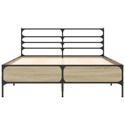 Bed Frame | Sonoma Oak | Engineered Wood | Double | Modern | Bed Frame