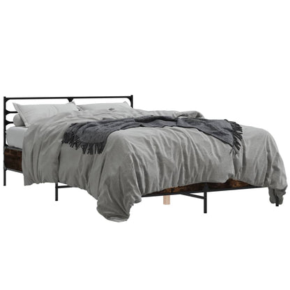 Bed Frame | Smoked Oak | Engineered wood, metal | Double | Bed Frame