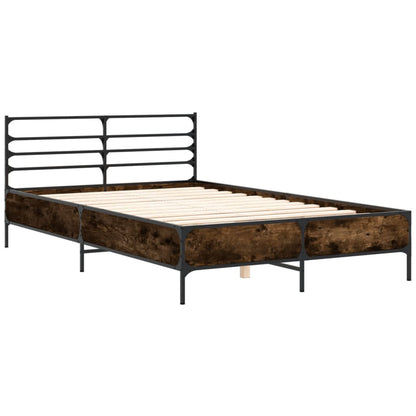 Bed Frame | Smoked Oak | Engineered wood, metal | Double | Bed Frame