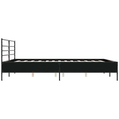 Bed Frame | Black | Engineered wood, metal, plywood | Double |  Durable