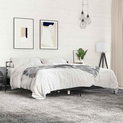 Bed Frame | Black | Engineered wood, metal, plywood | Double |  Durable