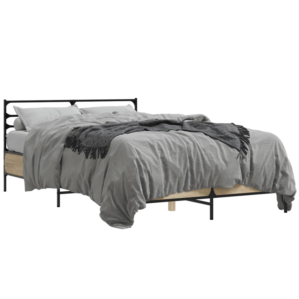 Bed Frame | Sonoma Oak | Engineered wood | Double | Durable | Bed Frame