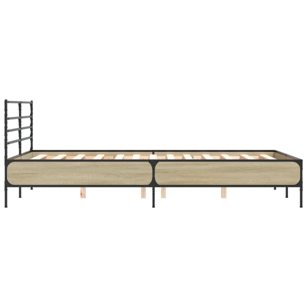 Bed Frame | Sonoma Oak | Engineered wood | Double | Durable | Bed Frame