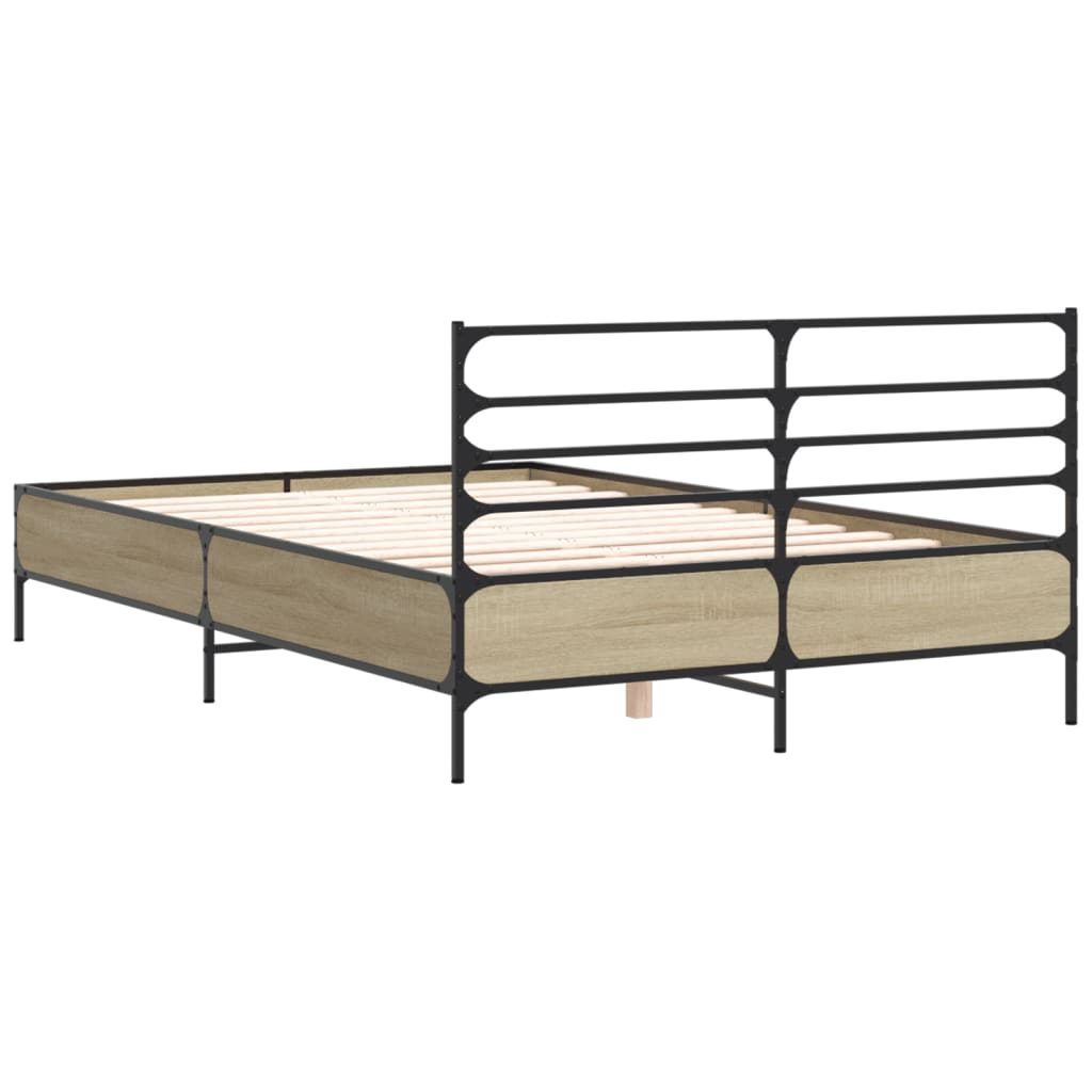 Bed Frame | Sonoma Oak | Engineered wood | Double | Durable | Bed Frame