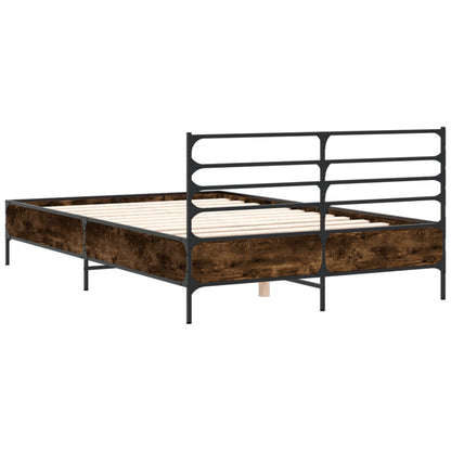 Bed Frame | Smoked Oak | Engineered wood, Metal | 140 x 190 cm