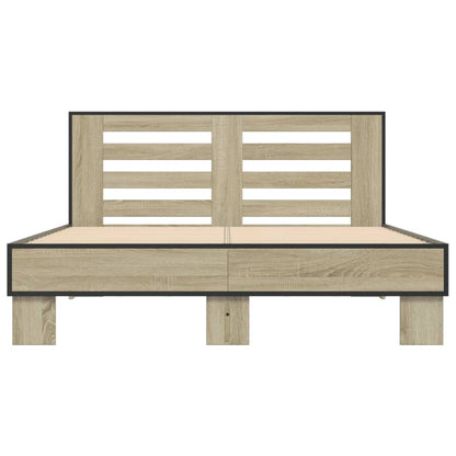 Bed Frame | Sonoma Oak | Engineered wood, metal | Double | Durable