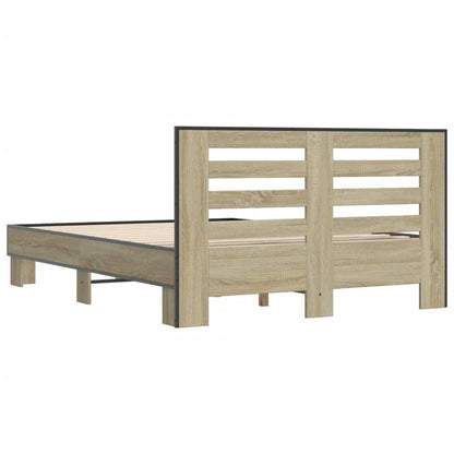 Bed Frame | Sonoma Oak | Engineered wood, metal | Double | Durable