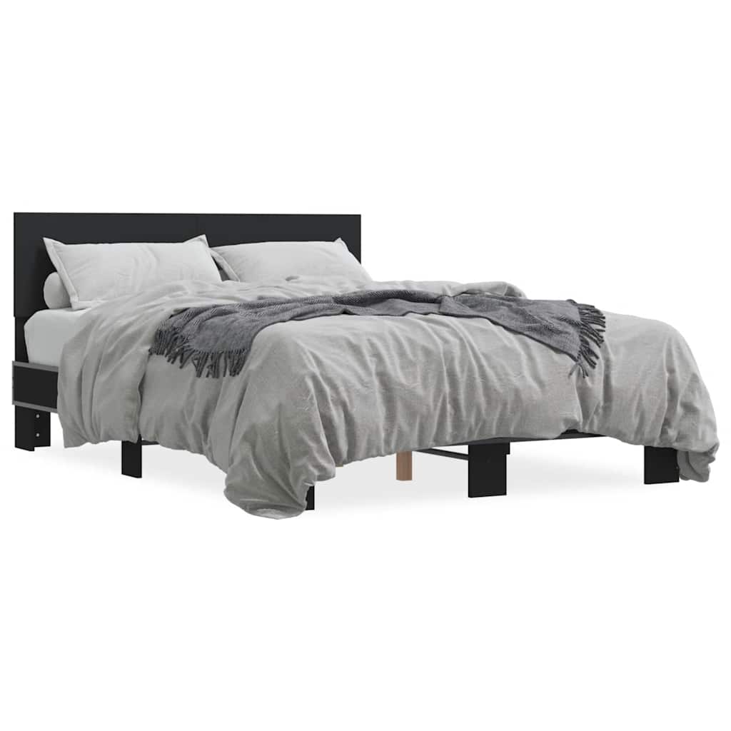 Bed Frame | Black | Engineered wood, metal, plywood | Small Double