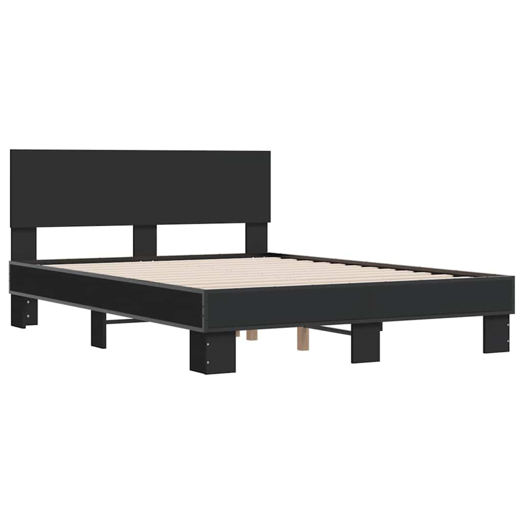Bed Frame | Black | Engineered wood, metal, plywood | Small Double