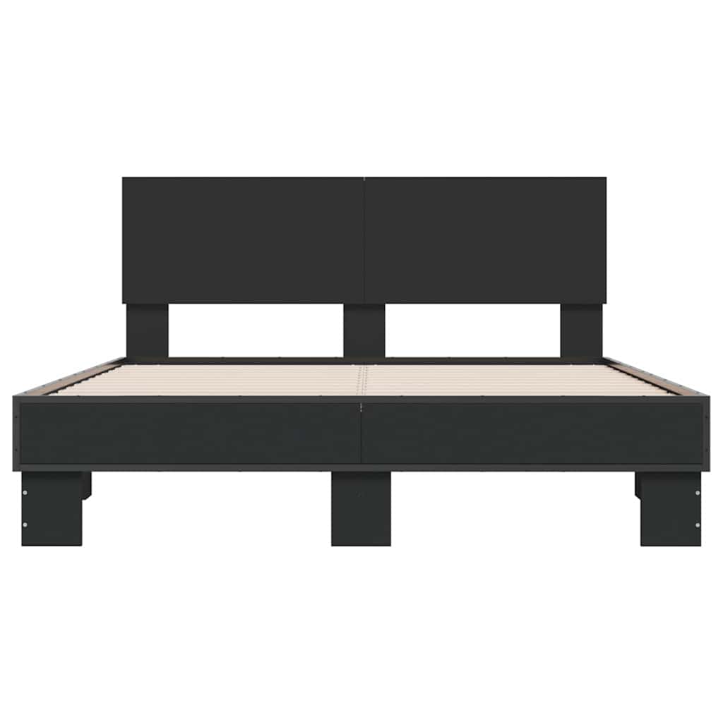 Bed Frame | Black | Engineered wood, metal, plywood | Small Double