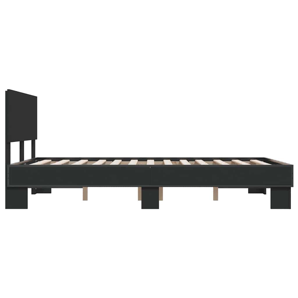 Bed Frame | Black | Engineered wood, metal, plywood | Small Double