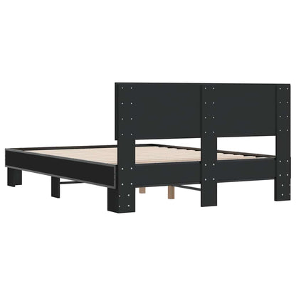 Bed Frame | Black | Engineered wood, metal, plywood | Small Double