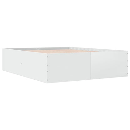 Bed Frame without Mattress White 160x200 cm