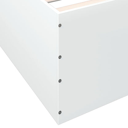 Bed Frame without Mattress White 160x200 cm
