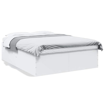 Bed Frame without Mattress White 150x200 cm