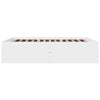 Bed Frame without Mattress White 150x200 cm King Size