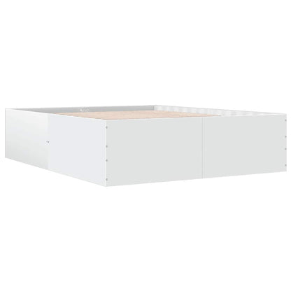 Bed Frame without Mattress White 150x200 cm