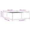 Bed Frame without Mattress White 150x200 cm King Size