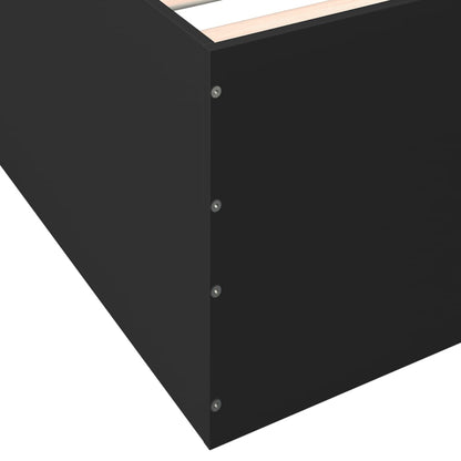 Bed Frame without Mattress Black 120x200 cm