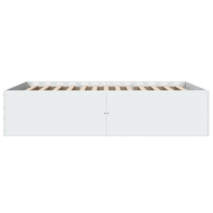 Bed Frame without Mattress White 120x190 cm Small Double