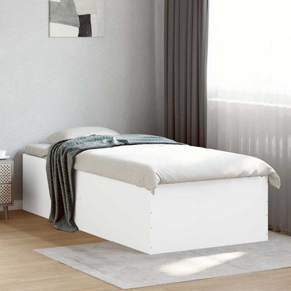 Bed Frame without Mattress White 100x200 cm