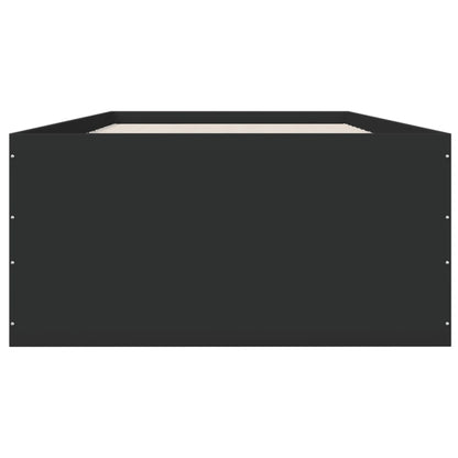 Bed Frame without Mattress Black 100x200 cm