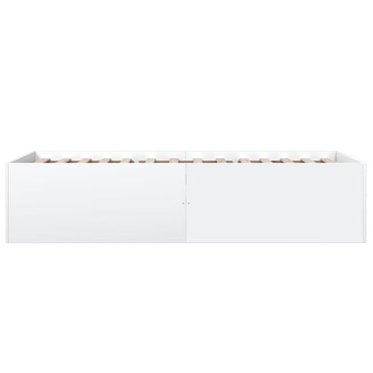 Bed Frame without Mattress White 90x200 cm