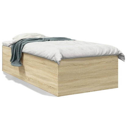 Bed Frame without Mattress Sonoma Oak 90x200 cm