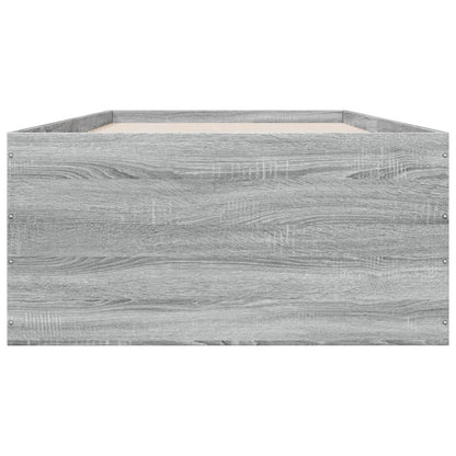 Bed Frame without Mattress Grey Sonoma 90x200 cm