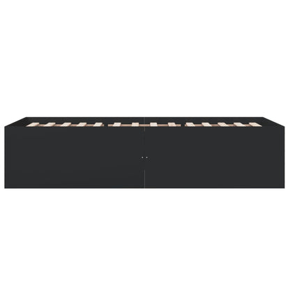 Bed Frame without Mattress Black 90x190 cm Single