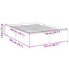 Bed Frame without Mattress White 150x200 cm King Size