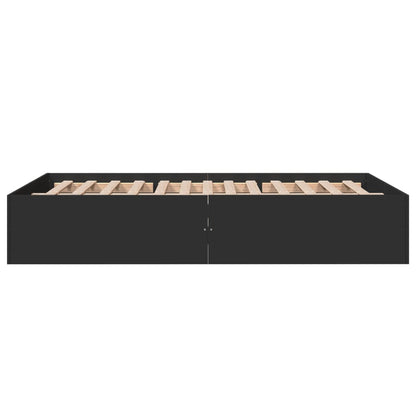 Bed Frame without Mattress Black 135x190 cm Double
