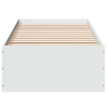 Bed Frame without Mattress White 90x190 cm Single