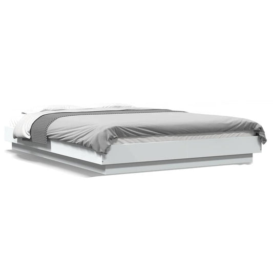 Bed Frame without Mattress White 120x200 cm