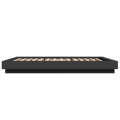 Bed Frame without Mattress Black 120x200 cm