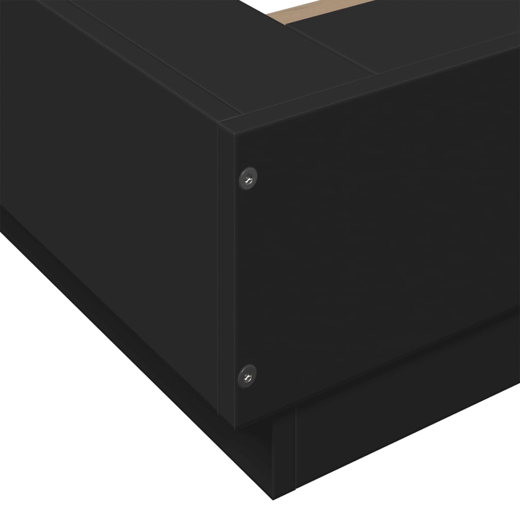 Bed Frame without Mattress Black 120x200 cm