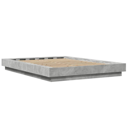 Bed Frame without Mattress Concrete Grey 120x200 cm