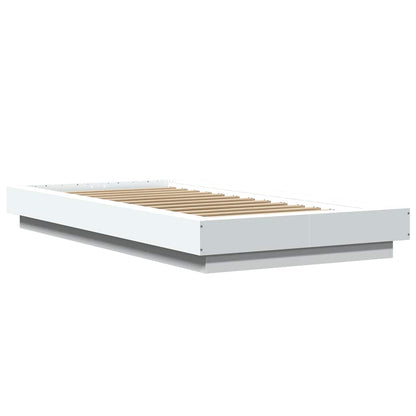 Bed Frame without Mattress White 100x200 cm