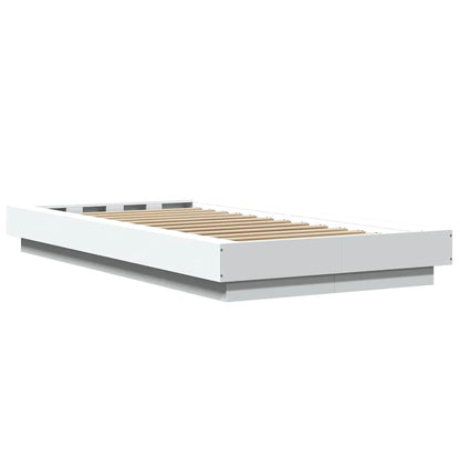 Bed Frame without Mattress White 100x200 cm