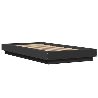 Bed Frame without Mattress Black 100x200 cm
