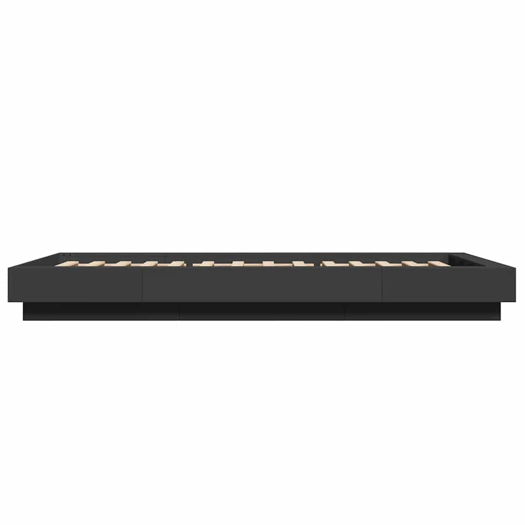 Bed Frame without Mattress Black 100x200 cm