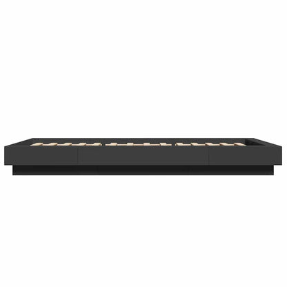 Bed Frame without Mattress Black 100x200 cm