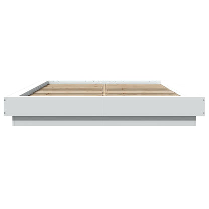 Bed Frame without Mattress White 135x190 cm Double