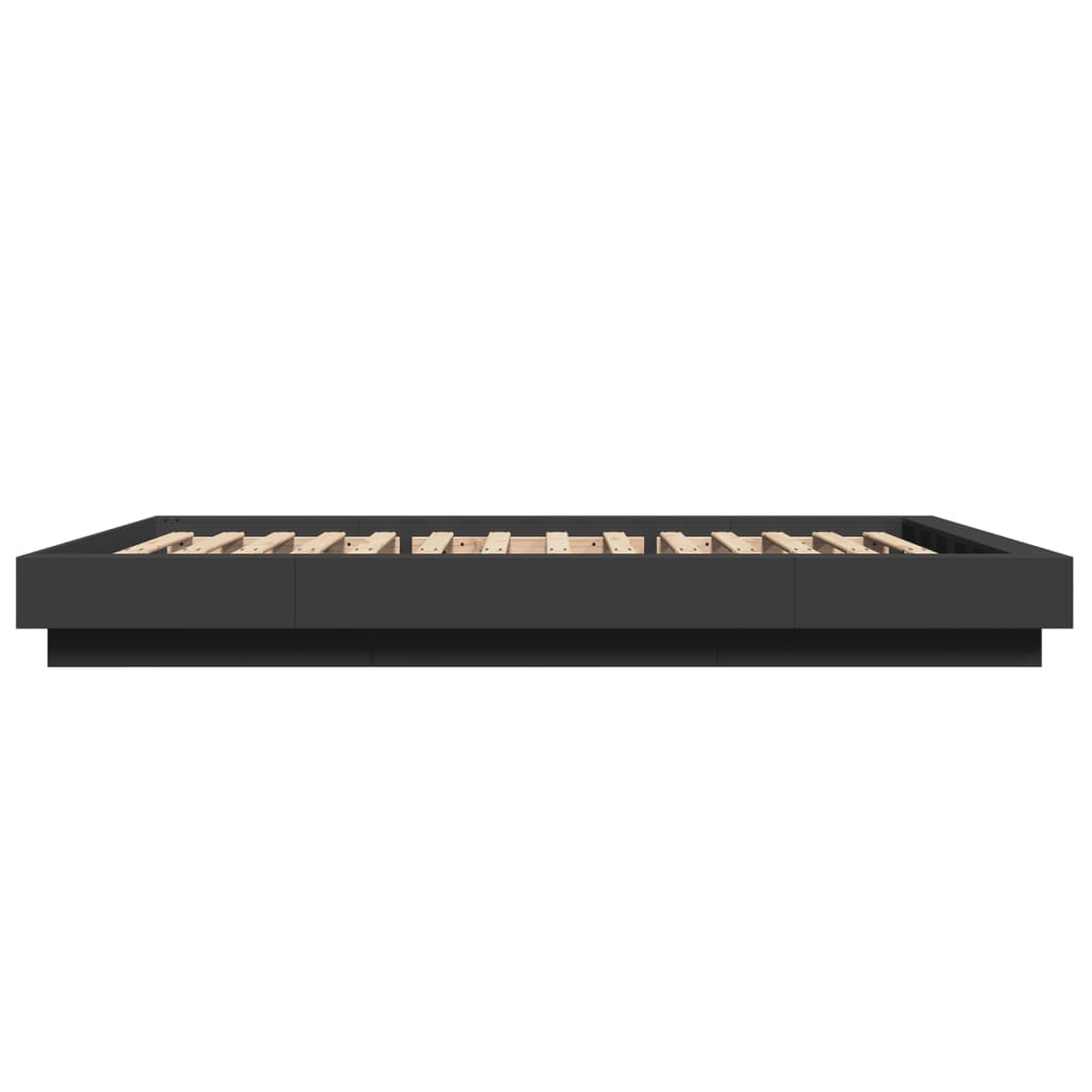 Bed Frame without Mattress Black 120x190 cm Small Double